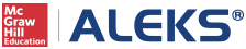 dark blue text reads ALEKS with red McGraw-Hill company logo