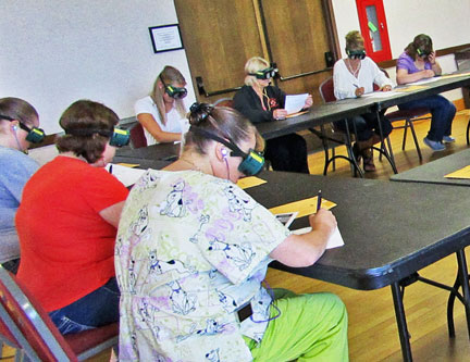 Dementia simulation training at LSSU