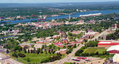 LSSU aerial photo