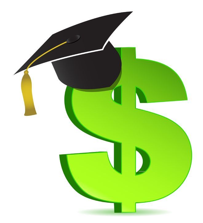 dollar sign graduation mortar clip art