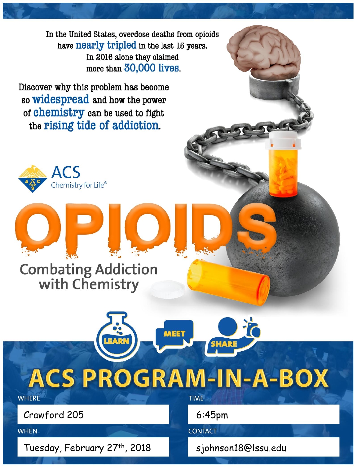 ACS opioid program in a box flyer