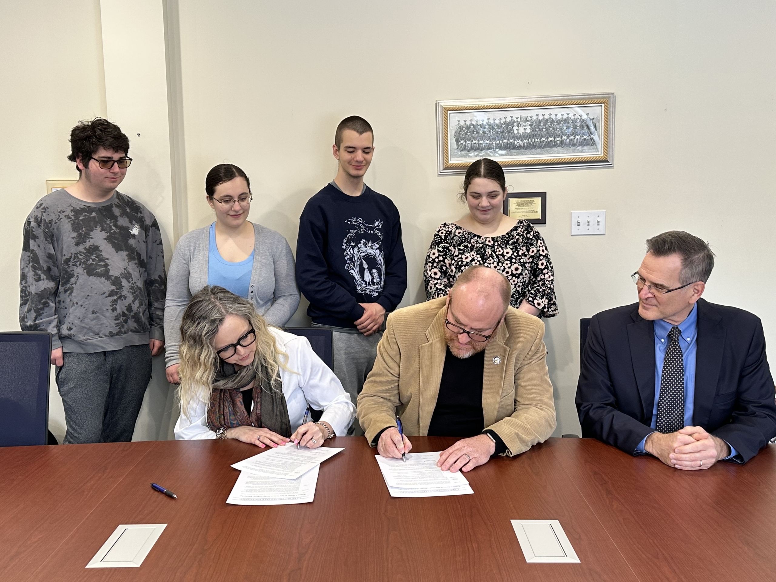 President Hanley and First Lady Sara Gunhus-Hanley establish LSSU's first LGBTQ+ scholarship.