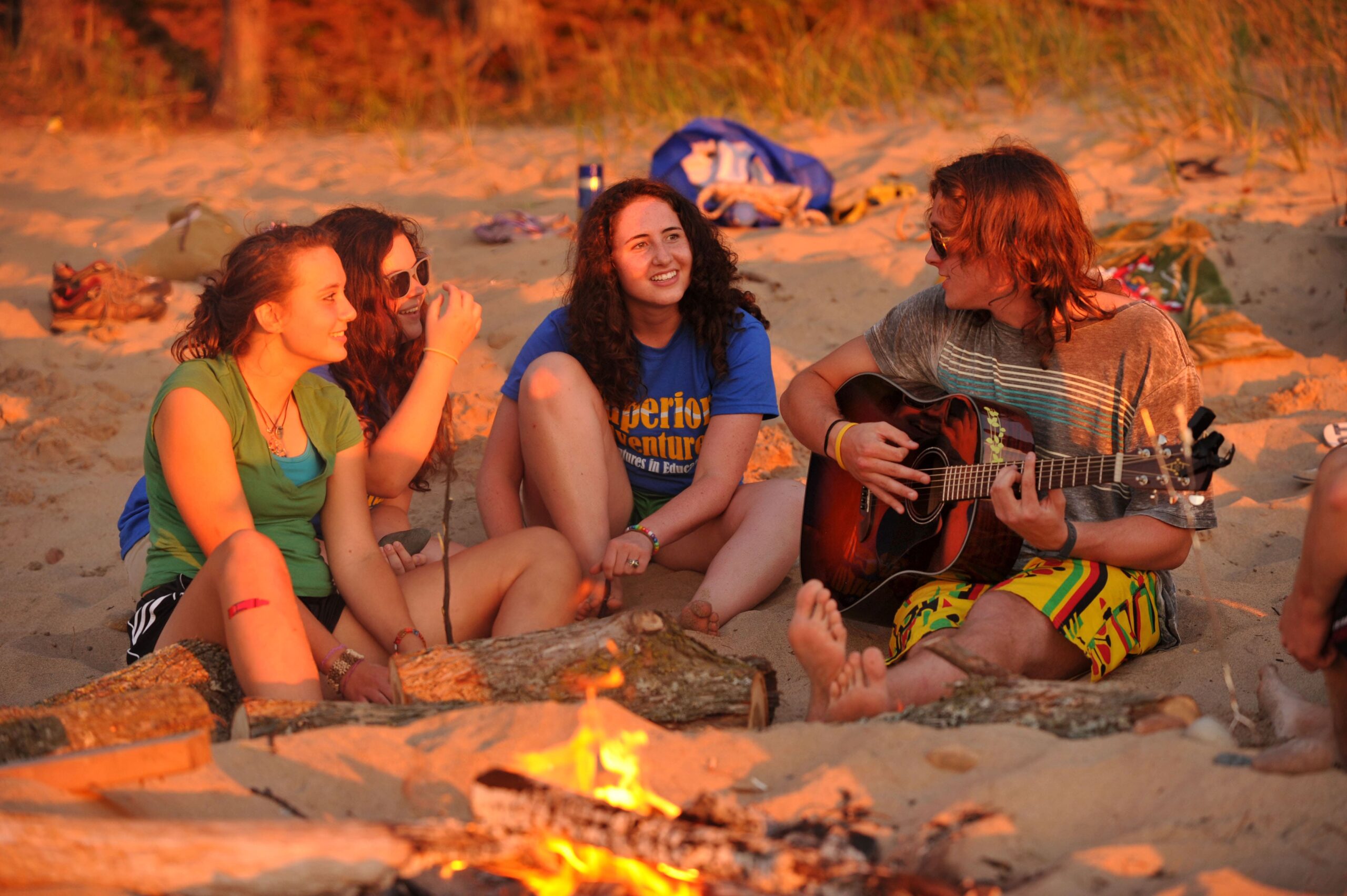 Relaxing At Big Pine Beach On Lake Superior